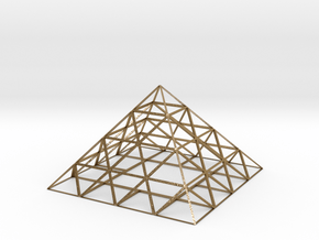 pyramid in Polished Gold Steel
