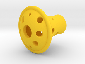 Knob 010215 in Yellow Processed Versatile Plastic