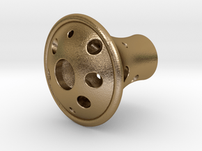 Knob 010215 in Polished Gold Steel