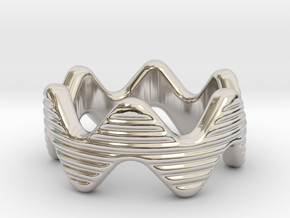 Zott Ring 32 - Italian Size 32 in Rhodium Plated Brass