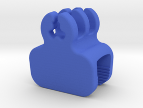 Desk Edge Cable Holder in Blue Processed Versatile Plastic