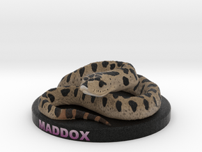 Custom Snake Figurine - Maddox in Full Color Sandstone