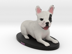 Custom Dog Figurine - Dali in Full Color Sandstone