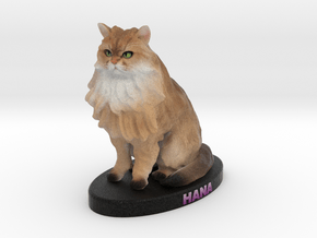 Custom Cat Figurine - Hana in Full Color Sandstone