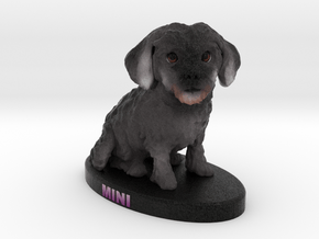 Custom Dog Figurine - Mini in Full Color Sandstone