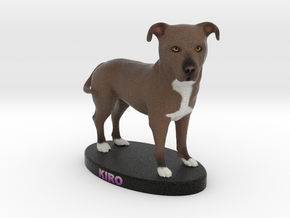 Custom Dog Figurine - Kiro in Full Color Sandstone