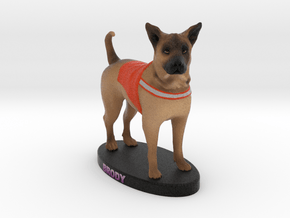 Custom Dog Figurine - Brody in Full Color Sandstone