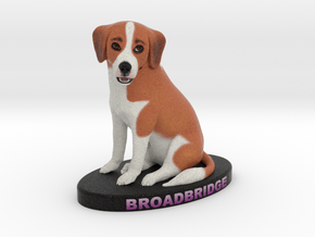 Custom Dog Figurine - Broadbridge in Full Color Sandstone