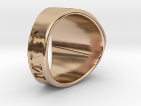 Superball Gem Ring in 14k Rose Gold Plated Brass