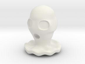 Halloween Hollowed Figurine: ZombieGhosty in White Natural Versatile Plastic