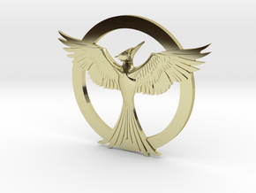 Mockingjay Pendant in 18k Gold Plated Brass