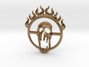 Mad Max Fury Road inspired pendant in Natural Brass: Small