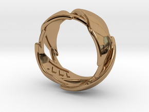 US7 Ring III in Polished Brass