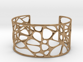Bracelet abstract #4 in Polished Brass