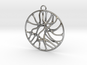 'Connect' Pendant in Natural Silver