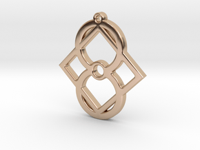 M1new in 14k Rose Gold Plated Brass