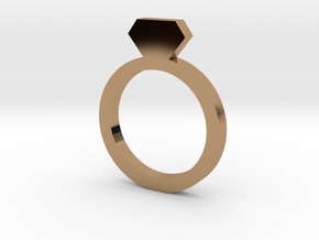 Placeholder Ring in Polished Brass