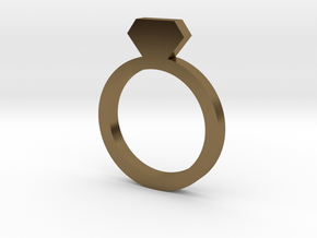 Placeholder Ring in Polished Bronze