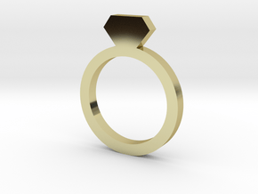 Placeholder Ring in 18k Gold Plated Brass