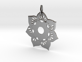 Flower in Polished Silver