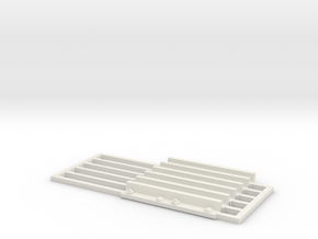 Fishplate Assembly in White Natural Versatile Plastic