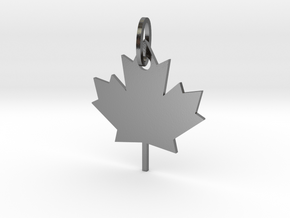 Maple Leaf in Polished Silver