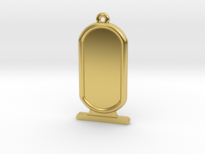 Customizable Ancient Egyptian Cartrouche in Polished Brass