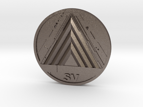 VoG Coin in Polished Bronzed Silver Steel