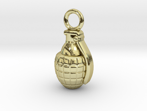 Grenade in 18k Gold Plated Brass