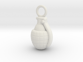 Grenade in White Natural Versatile Plastic
