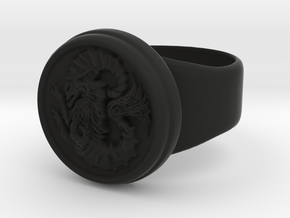 Seal of Cagliostro, Size 9 in Black Natural Versatile Plastic