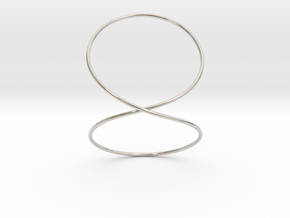 Infinity Bracelet in Rhodium Plated Brass