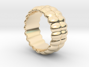 Mirror Ring 15 - Italian Size 15 in 14K Yellow Gold