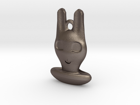 Halloween Hollowed Accessory: Bunny Ghosty in Polished Bronzed Silver Steel