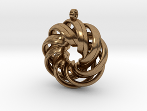  Mobius Twisted Strips in Natural Brass