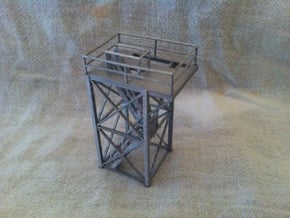 'N Scale' - 10'x10'x20' Tower Top With Stairway in Smooth Fine Detail Plastic