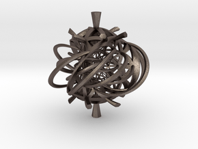 Seifert surface for (3,3) torus link with fibers in Polished Bronzed Silver Steel