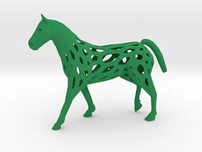 Horse in Green Processed Versatile Plastic