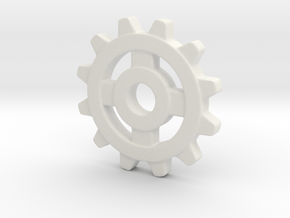 One Inch Eight Normal Spoke Gear in White Natural Versatile Plastic