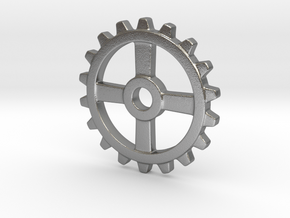 One and a half Inch Four Normal Spoke Gear in Natural Silver