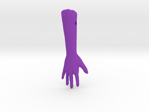 severed Arm in Purple Processed Versatile Plastic