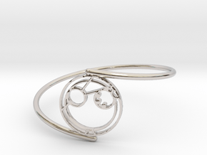 Adam - Bracelet Thin Spiral in Rhodium Plated Brass