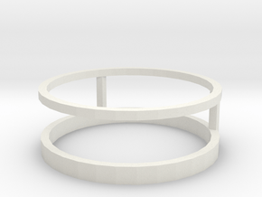 two way ring in White Natural Versatile Plastic