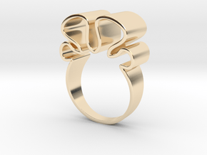 Out of borders collection - size 6 US in 14k Gold Plated Brass