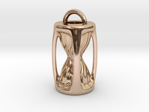 Sanduhr / Hourglass Pendant in 14k Rose Gold Plated Brass