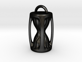 Sanduhr / Hourglass Pendant in Matte Black Steel