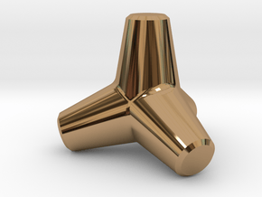 Tetrapod in Polished Brass