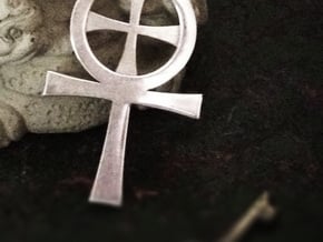 Gnostic Cross Pendant in Polished Silver