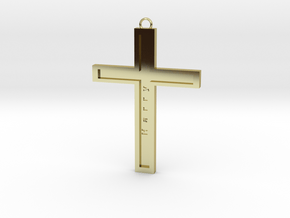 Christ personalized in 18k Gold Plated Brass