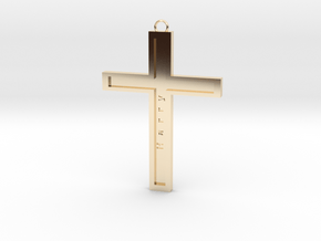 Christ personalized in 14K Yellow Gold